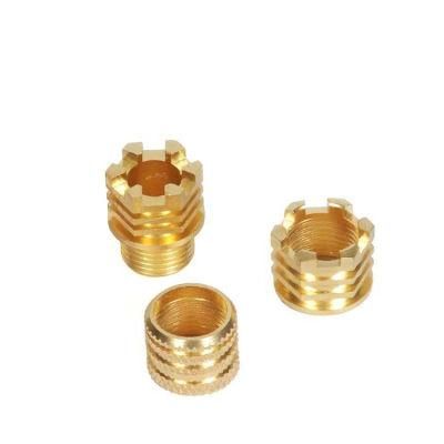Customized Threaded Knurled Brass Insert Nut for Plastic and Wood Slotted Nut