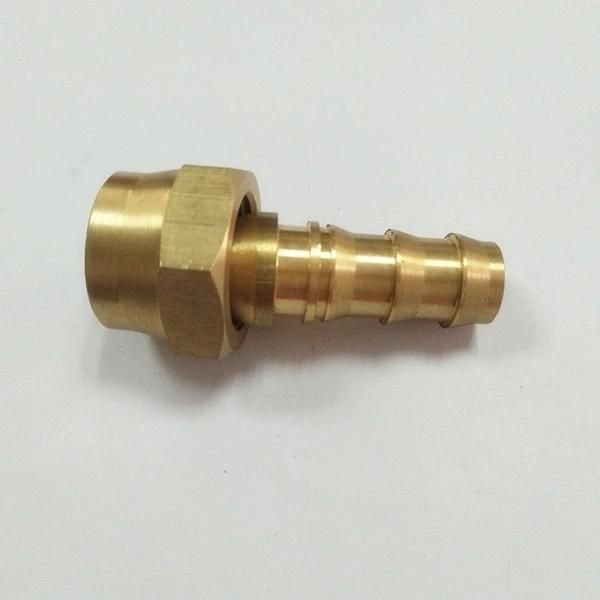 Staubli Standard Brass Hose Nipple with Nut