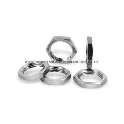 SS304 SS316 Stainless Steel DIN 439 Hexagonal Thin Nut