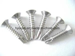 Self Drilling Screw Countersunk Head Screw Zinc Plated Fastener