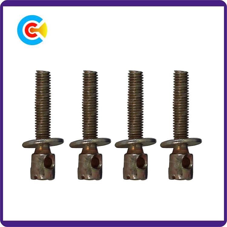 DIN/ANSI/BS/JIS Carbon-Steel/Stainless-Steel 4.8/8.8/10.9 Pad Combination Screw for Railway Building