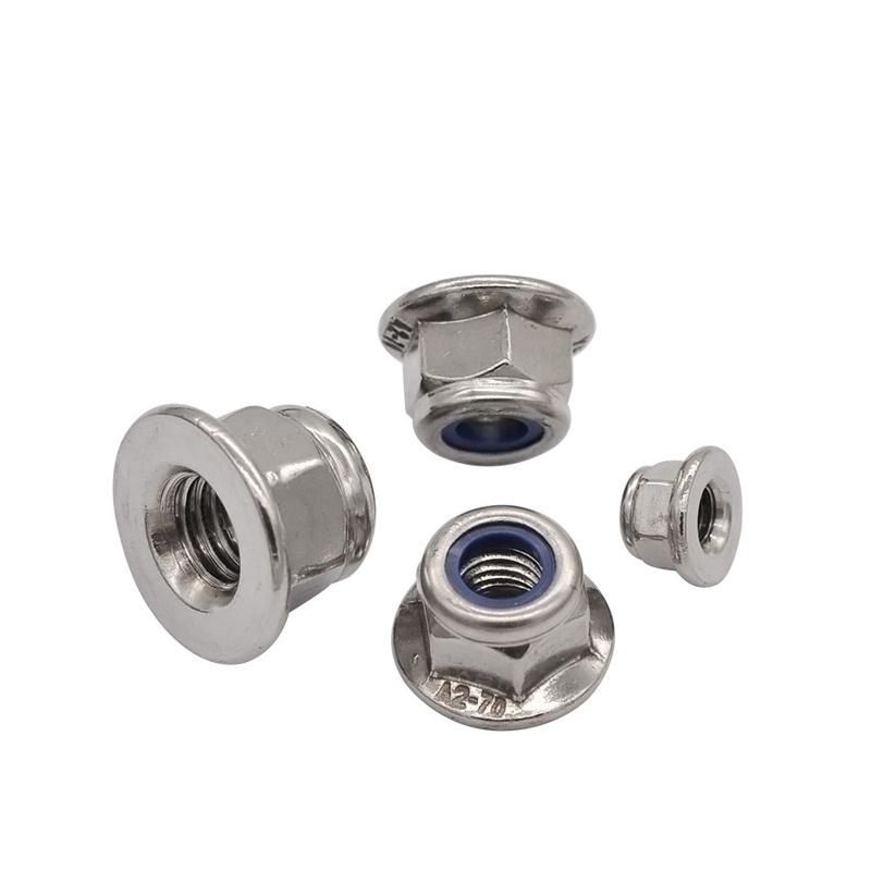 Carbon Steel and Stainless Steel Nylon Insert DIN 6926 Hex Flange Lock Nuts