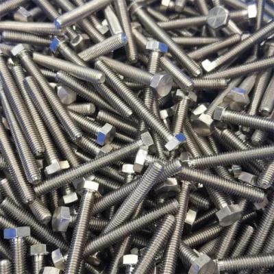 DIN933 Hex Bolts in Stainless Steel and Titanium Screws M6*50 Ta2