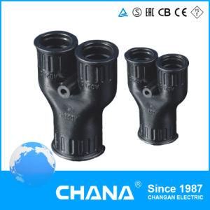 CA-Y-3 -Way Y-Shaped Flexible Pipes Black