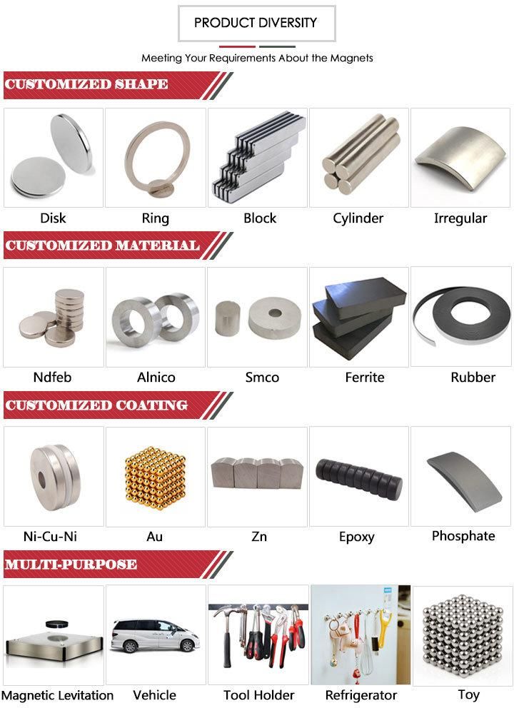 Customized Permanent Rare Earth Neodymium/Ferrite Magnetic Office Push Pin