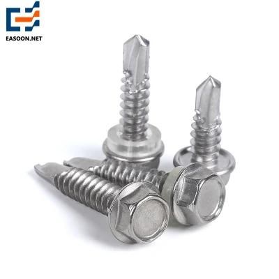 Hex Self Drilling Screw with Flange Head Stainless Steel Screw St5.5