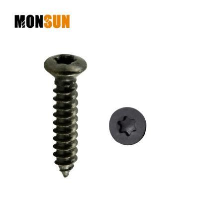 Black Phosphated Oval Head Self Tapping Sheet Metal Screw