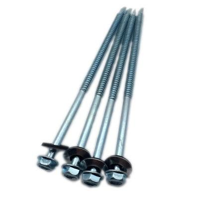 Washer Head with Bonded Washer (METAL/EPDM OD 16 mm) Bsd #3 12- 14 PT Drill Zinc Plated #12-14X2.1/2&quot; Type Ab