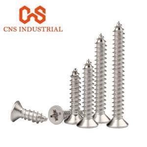 304 Stainless Steel Screw Countersunk Philips Flat Head Screw