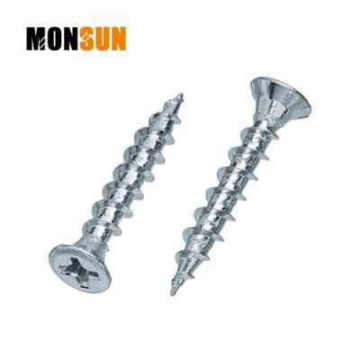 Double Countersunk with Nibs Under Head Tapping Point Plastic Steel Frame Screw