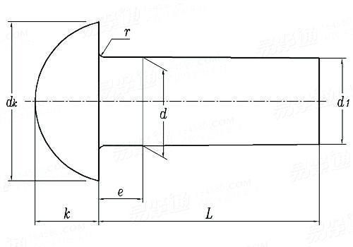 Stainless Steel Machine Screws Non-Standard Hex Socket Cheese Head Semi Tubular Rivet