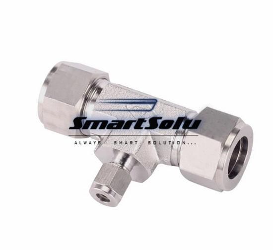 Stainless Steel Twin Ferrule Tee Fitting