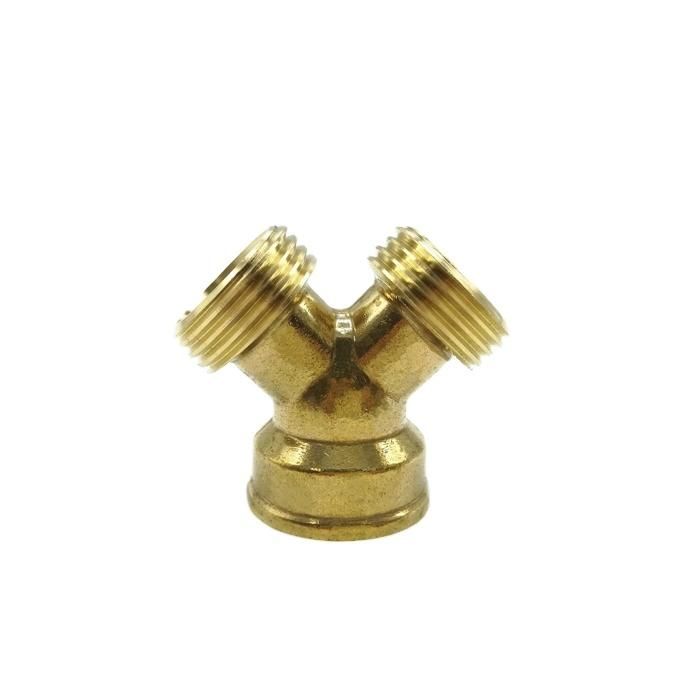 3 Ways Y Connector Geka Coupling Male and Female Fitting 3/4 Inch
