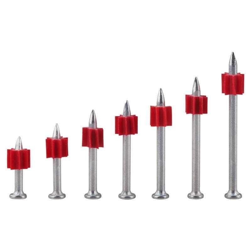 Drive Pin with PVC Red Washer Shooting Wire Nail
