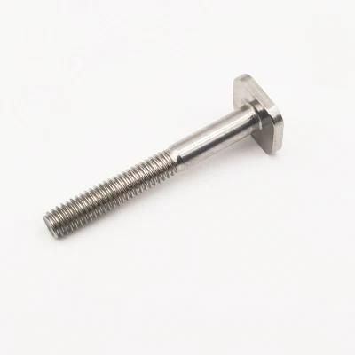 SS304 SS316 Square Head Machine Bolt Stainless Steel Flat Head T Bolt