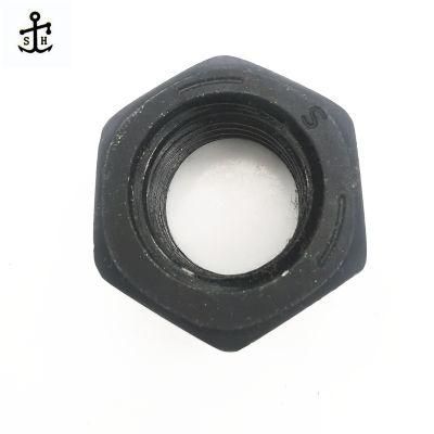 Grade 12 DIN 934 Quenched Black Hexagon Nuts M6-M36 Made in China