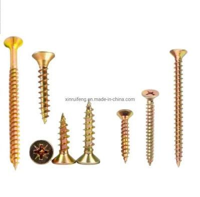 High Performance Common Countersunk Head 3.5mm-6.5mm Wood Screws Bolt and Nuts Chipboard Screw