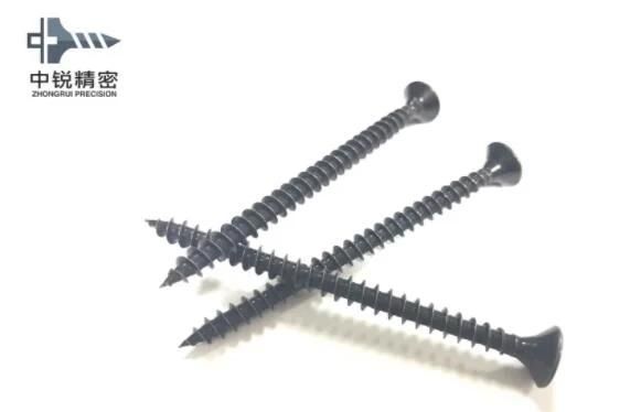 4.2X75mm Fine Thread Phillips Bugle Head Drywall Screws Black Phosphate Coated Drywall Screws