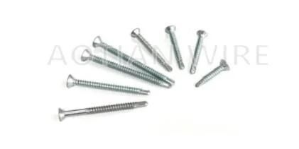 Flat Head Self Drilling Screws with Blue Zinc Plated in Size 3.9X25mm Packed with Bulk Cartons High Quality Carbon Steel Made Drilling Screws