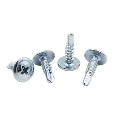 Phil Wafer Head Self Drilling Screw Modified Truss, Zinc Plated