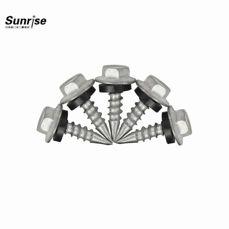 Customized Colorful Hex Washer Head Wspoon Point Ruspert 1000 Small Self Drilling Roof Screw