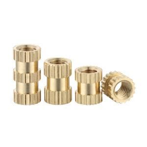 Nc Thread Double Ends Coarse Teeth Fine Thread Knurling Knurled Brass Insert Boss