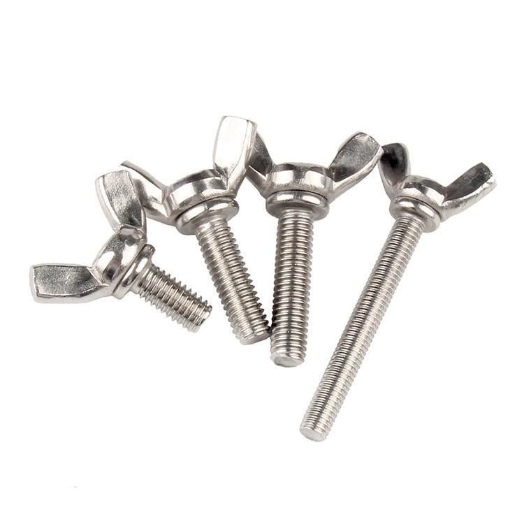 M3 M4 M5 M6 M8 M10 DIN316 Stainless Steel 304 A2-70 Butterfly Bolt Wing Bolt Thumb Wing Screw Claw Hand Tighten Screws