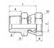NPT Male or Bsp Female 60° Cone Hose Adapter, Hydraulic Hose Fitting