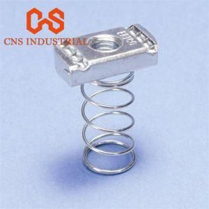 Galvanized Steel Slotted Strut Channel Fitting Spring Nut (C Channel, Unistrut)