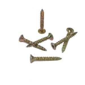 Driver Countersunk Head Self Tapping Yellow Zinc Plated Furniture Chipboard Screw