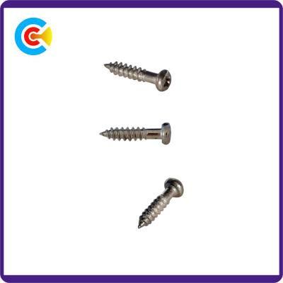 DIN/ANSI/BS/JIS Carbon-Steel/Stainless-Steel Round Cross Rod Furniture Cabinets Fixed Screws