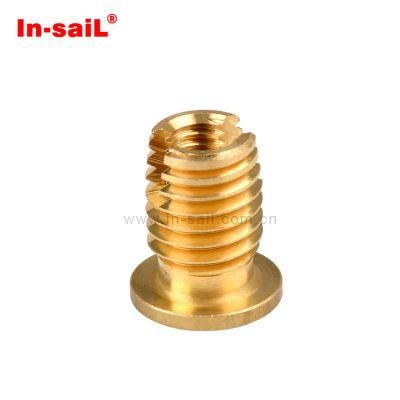 in-Sail M8 Brass Self Tapping Thread Insert Nut for Plastics