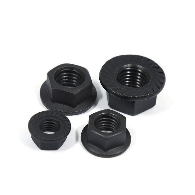 Customised M3 M4 M5 M6 M10 M12 M14 Galvanized Hexagon M8 Flange Nuts
