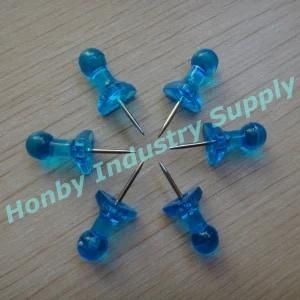 High Quality Transparent Color Blue Round Head Map Push Pin