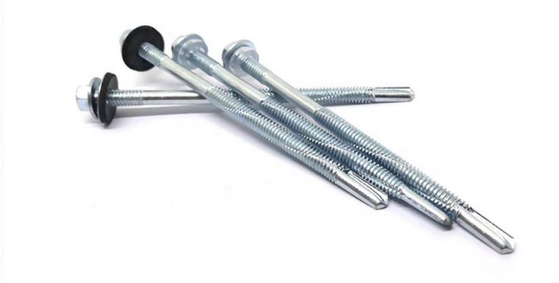 Hex Head with with EPDM Washer DIN-7504-K Self-Drilling Compositie Screw/ Sandwich Screw