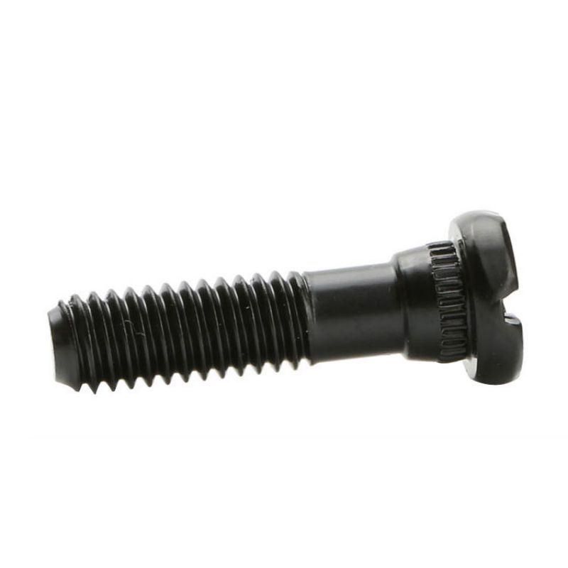 Black Zinc Plated Thin Flat Head Phillips-Slotted Shoulder Screws with Half Thread
