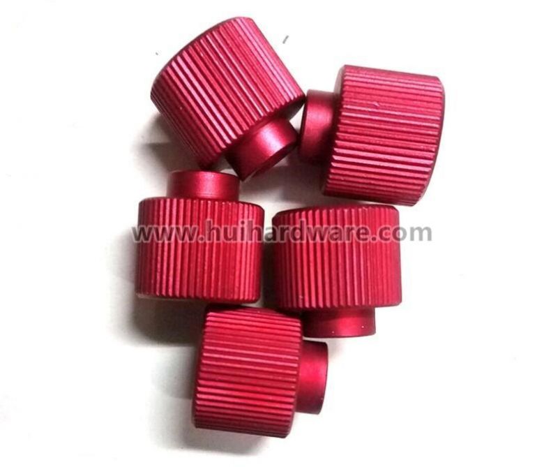 Customization Red Knurled Hand Screw