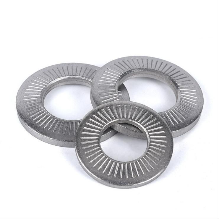 Stainless Steel Single Side Knurl Lock Washer, Nfe25-511,