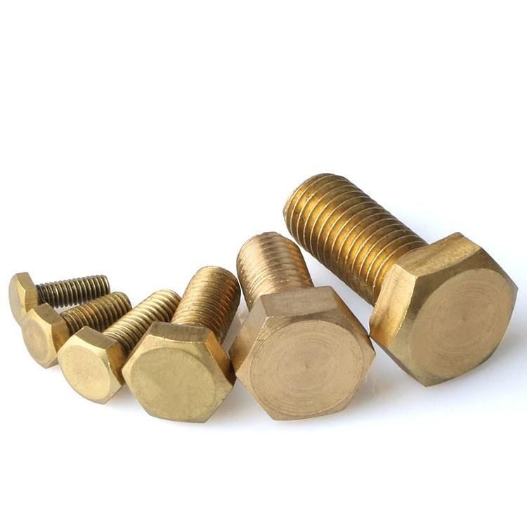 ASME B18.2.1 Hex Head Bolt Hex Cap Screw Full Thread Carbon Steel Yellow Zinc Plated Galvanized