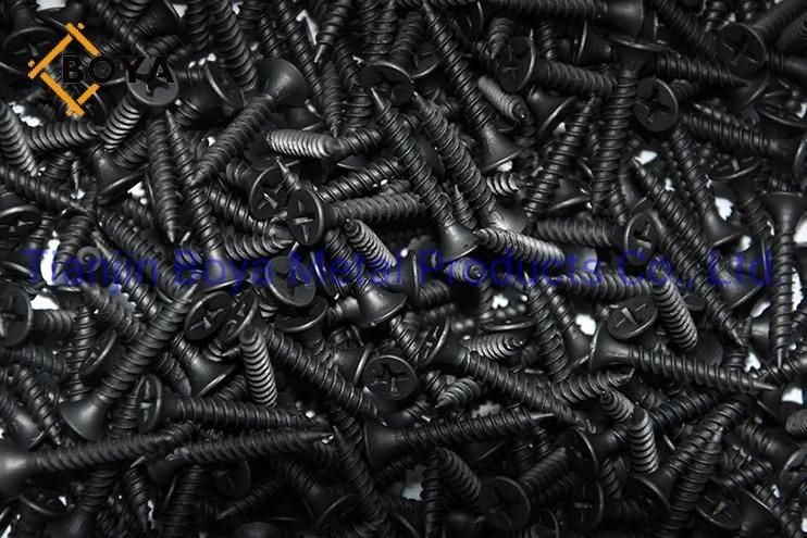 Carbon Steel Hardened Bugle Head Black Phosphating Drywall Screw/Phosphated Galvanized Perfect Quality and Bottom Price Black Drywall Screw