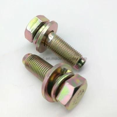 Hex Bolts with Dog Point and Spring Washers