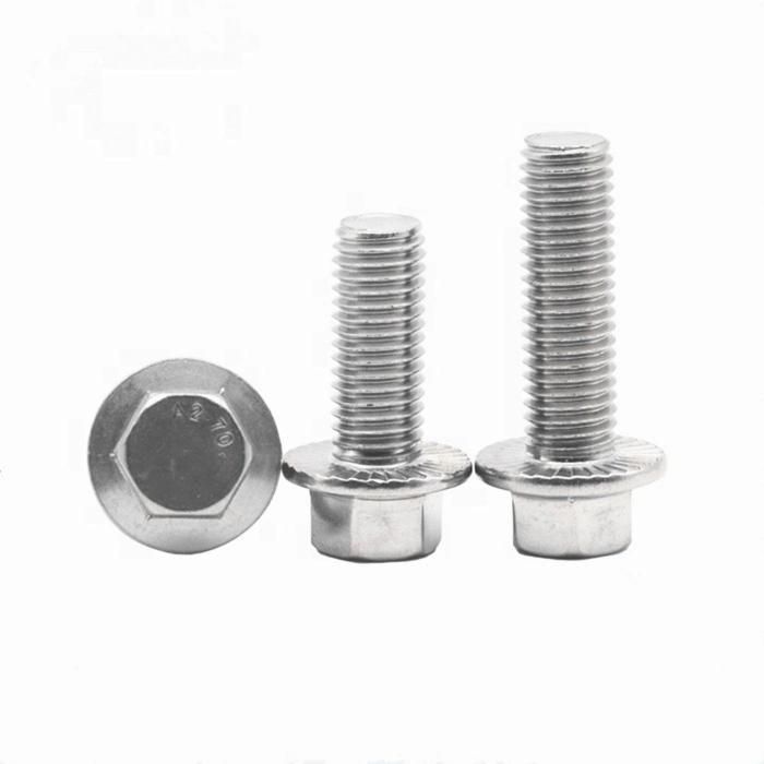 M5 M6 M8 M10 M12 M14 M16 M20 DIN 6921 Steel 8.8 Grade Zinc Plated Hexagon Hex Flange Bolt with Serrated
