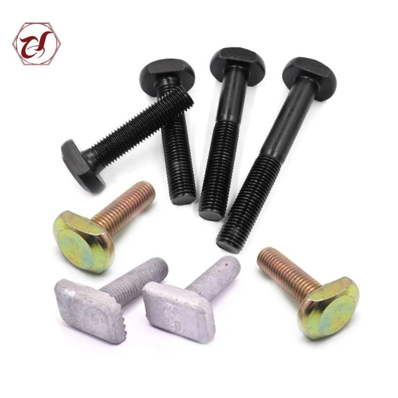 Carbon Steel Zinc Plated Customized T Head Bolt Galvanized