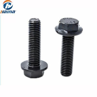 DIN6921 Black Oxide Gr8.8 Gr10.9 Full Threaded Hex Flange Bolt