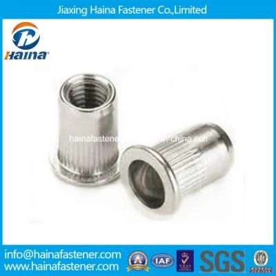 Stainless Steel Knurled Body Round Rivet Nut Insert Nut M4-M12