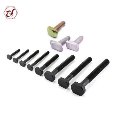 Customized Size Carbon Steel Black T Type Bolts