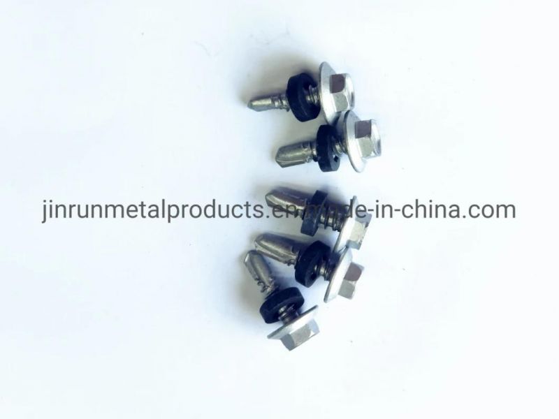 Hex Flange Head Self Drilling Screw with Rubber Washer Ruspert