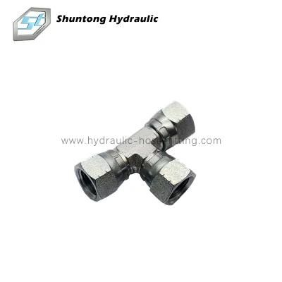 Hydraulic Hose Fluid Fitting, Jic Female 74&deg; Seat Tee, Hose Adapter, Hose End