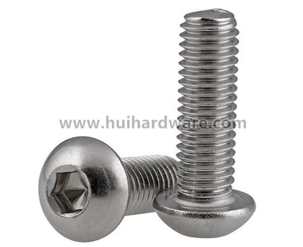 Stainless Steel Screws Hex Socket Button Head Machine Screws ISO7380