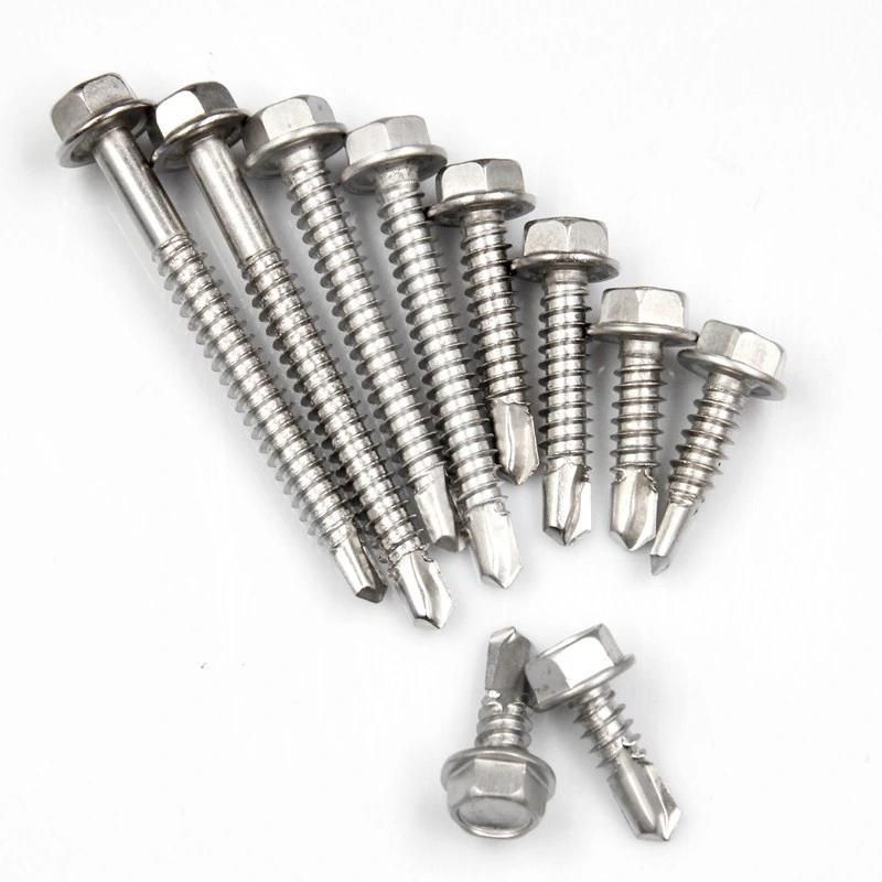 Hex Flat Head Self Drilling Screws with Epdw DIN7504 K Self Drilling Screw Screw